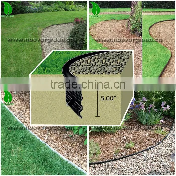 Garden plastic lawn edging