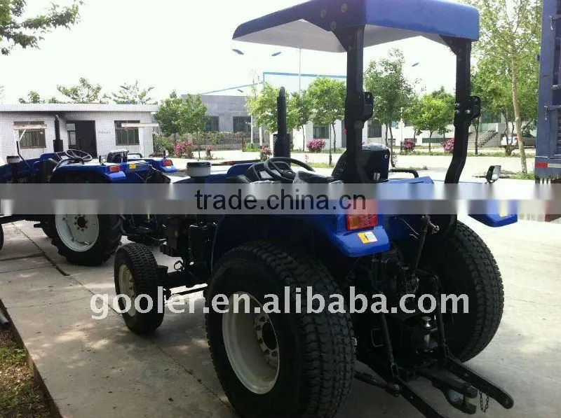 Turf tyre LZ404 4WD 40HP wheeled tractors with sunshade
