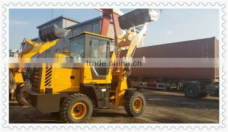Heavy 1.2Ton ZL12F boom loader with single joystick mechanical pilot