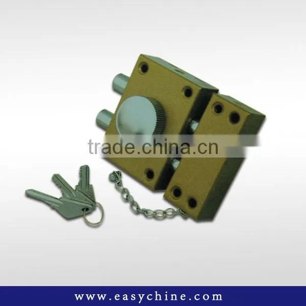 Brass Latch Iron Rim Lock