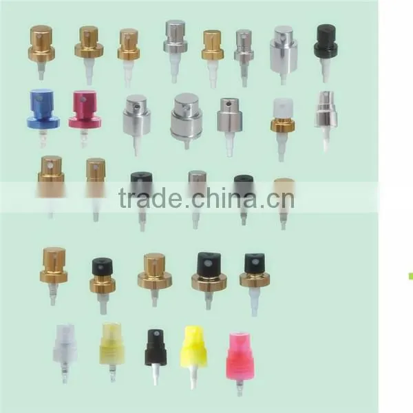 golden silver color crimp pump for perfume