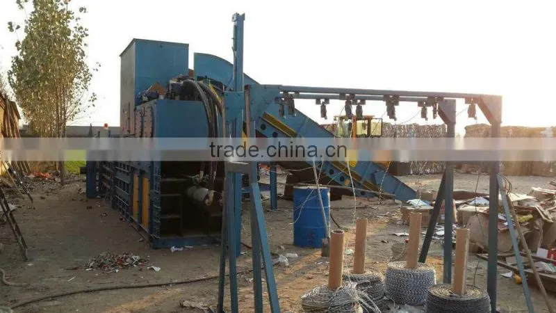 High efficiency and capacity full-automatic hydraulic waste paper baler, cardboard baling press machine YB4-100T