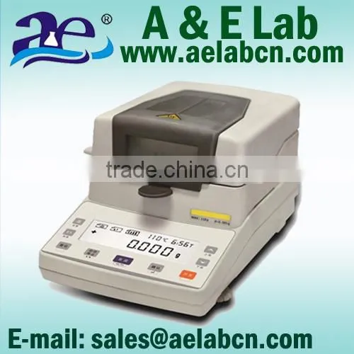 Stainless steel chamber display halogen moisture analyzer