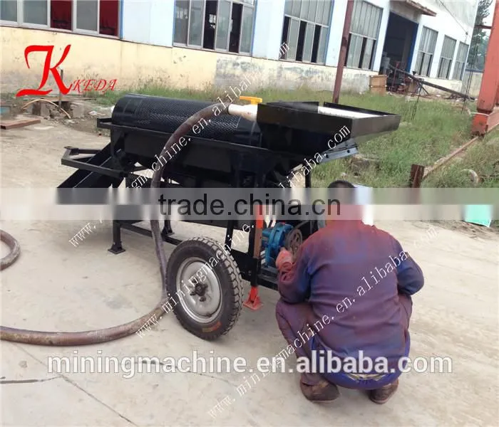 Widely Used Mini Movable Trommel with CE for Gold Mining