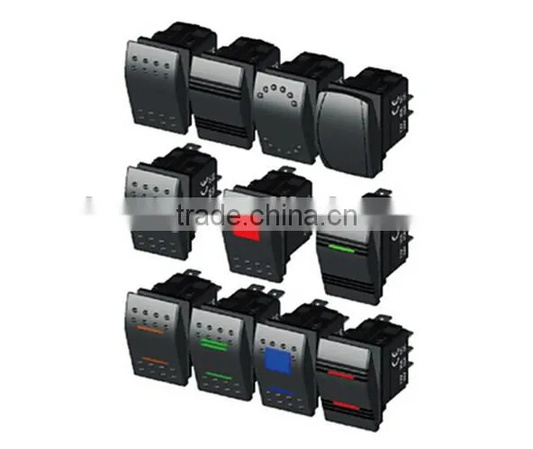 AC125V 16A 250V 10A laser rocker switch