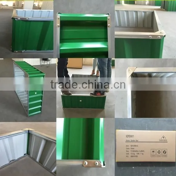Powder Coated Frame Finishing garden light metal small flat pack garden sheds