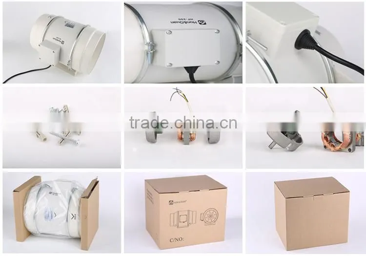 4 inch 100mm mixed inline duct fan air blower fan