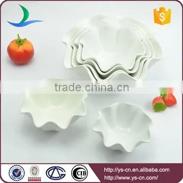 Wholesale white kitchen customized refrigerated ceramic fruit bowl