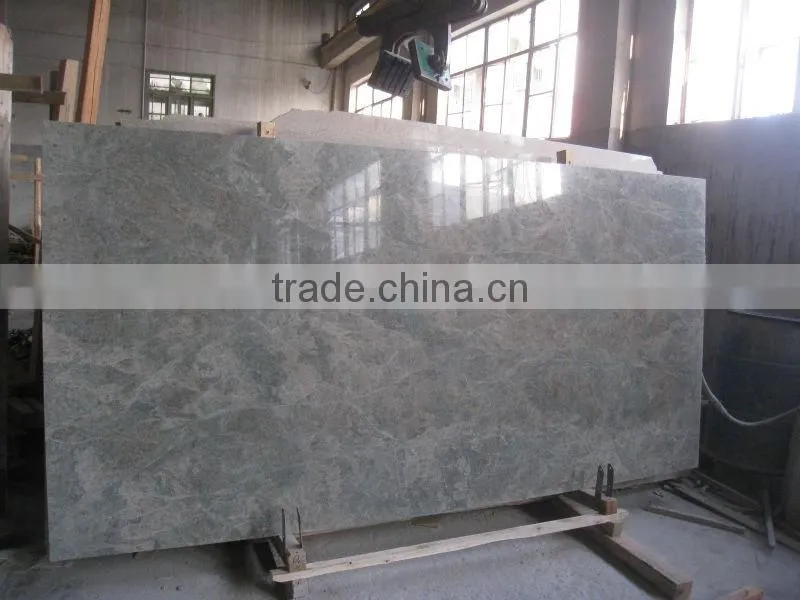 wave green granite steps