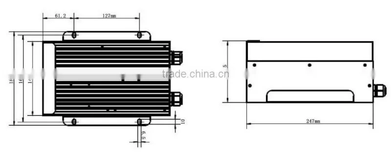 800w isolated dc-dc converter 336V to 12v