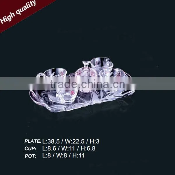 Crystal glass drinking service,high quality glass set,hotel glassware