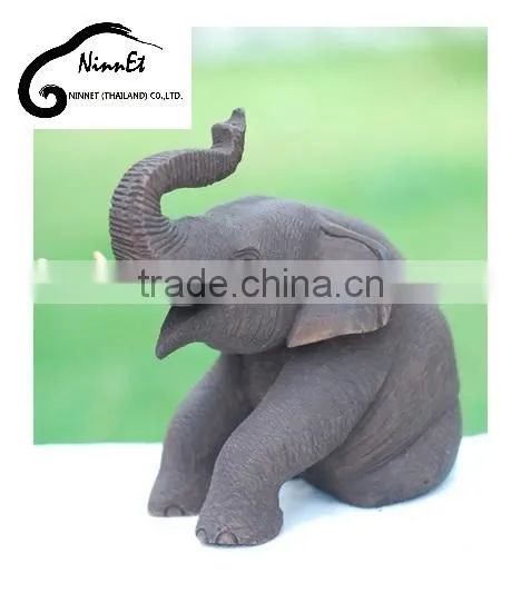 Wood Carved Elephant from Thailand