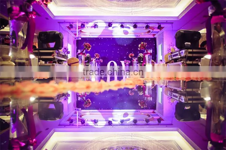 Wedding decoration star curtain with fireproof velvet cloth