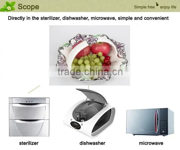 European porcelain fruit dish, stock ceramic dry fruit dish