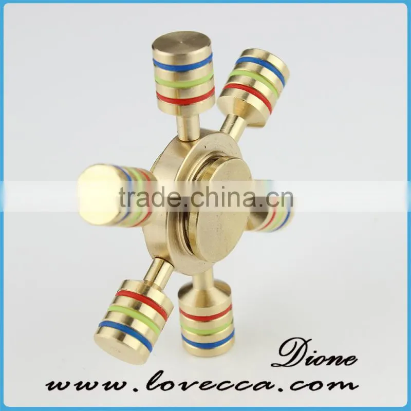 Wholesale copper spinner spiral gyro hand toy finger spinner fidget metal