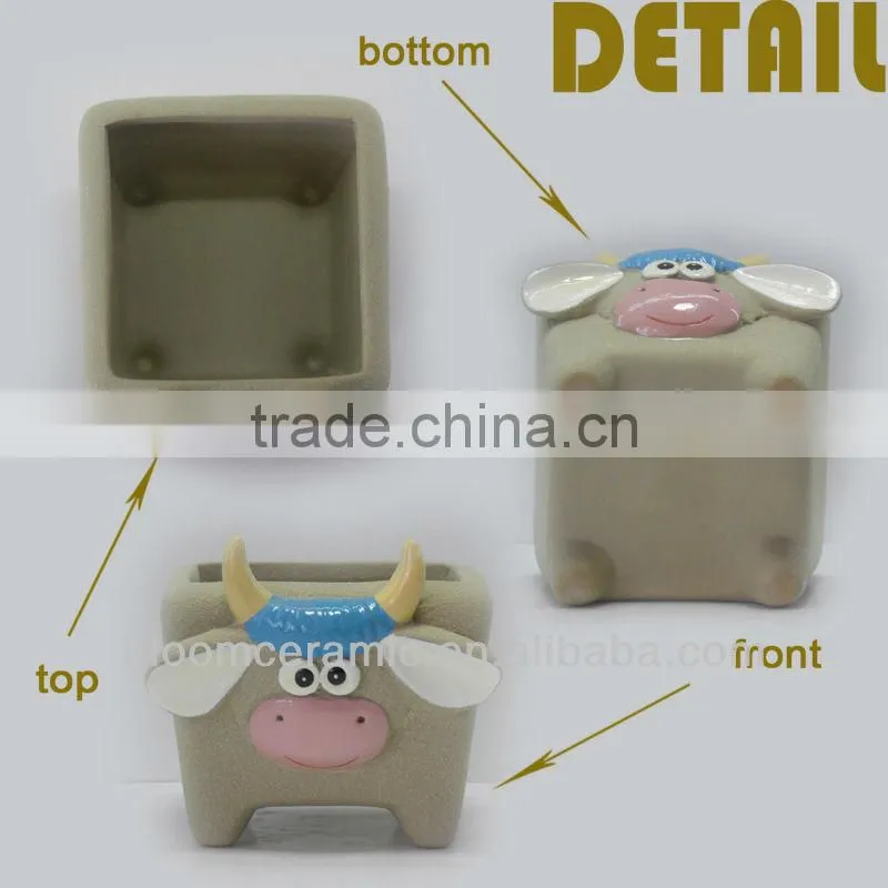 Cheap indoor stoneware pot