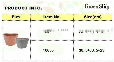 Decorative Garden Clay Flower Pots Wholesale/ 20 years lifetime/ lightweight/ UV protection/ eco-friendly