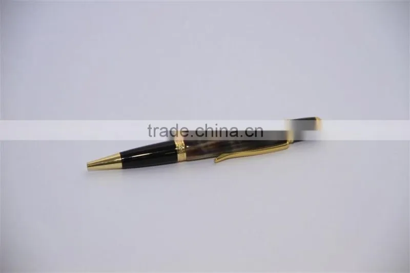 Ballpoint pen buffalo horn and brass