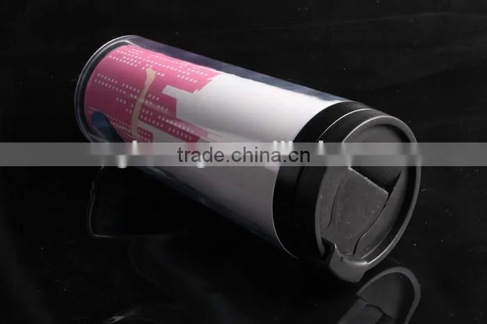350ml double wall plastic travel coffee mug