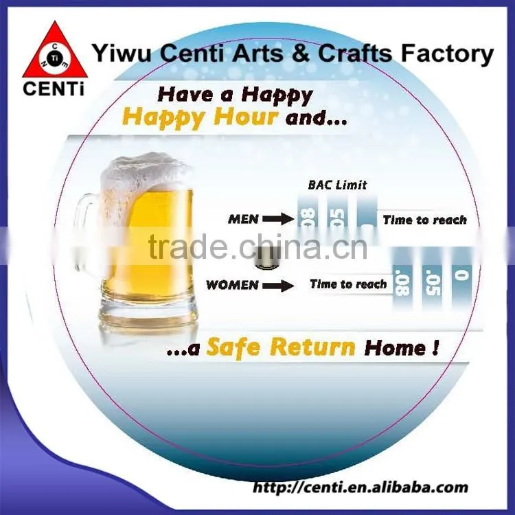 Custom Imprinted Blood Alcohol Concentration 2 Wheel Calculator for safe driving