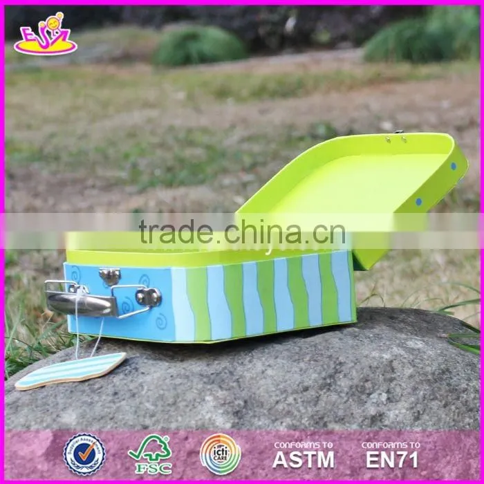 2017 new design lovely wooden kids toy storage W08C172