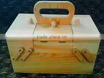 Folding wooden box
