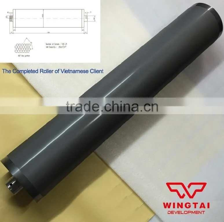 printing machinery part Flexo Printing Ceramic Anilox Roller