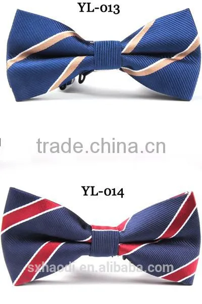 HD-B137 Fashion polyester men's bow tie for boy with mix pattern