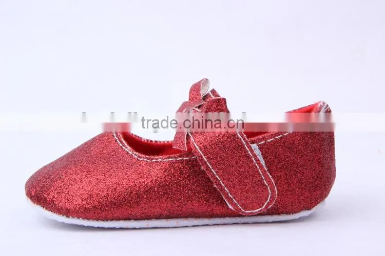 214 brand new infant baby girls glitter shoes fashion newborn baby soft cotton prewalker baby shoe