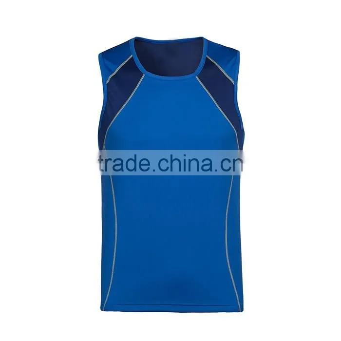 Wholesale breathable dry fit loose fit running singlets