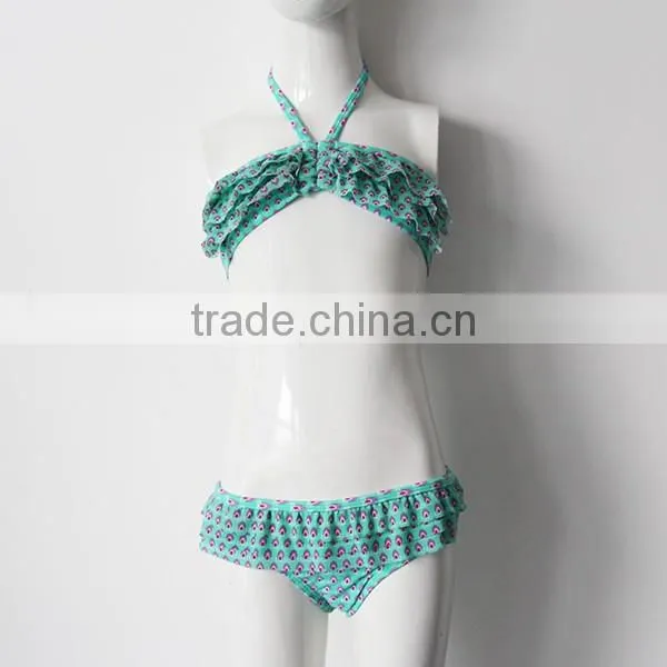 young girls blue fashion swimwear