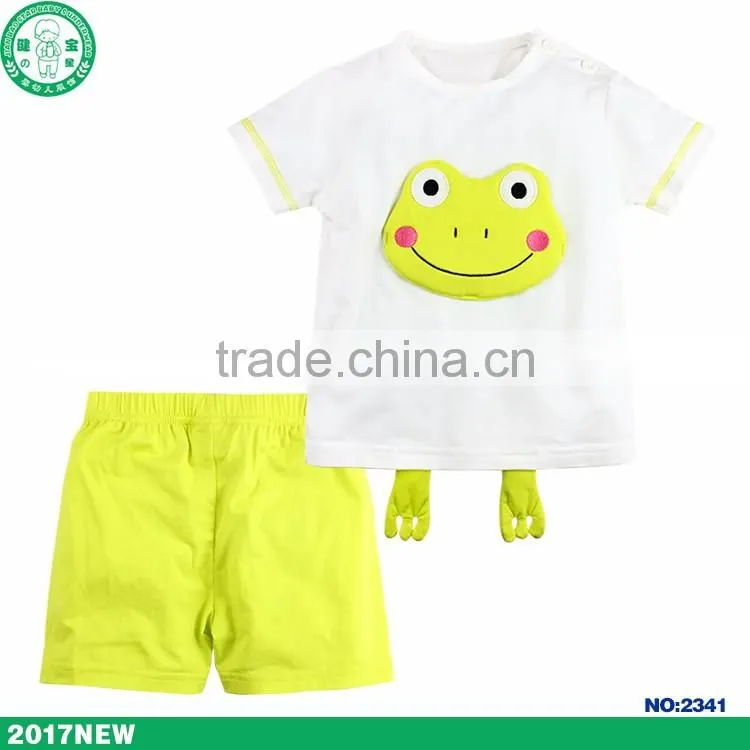 Wholesale 2017 baby clothing unisex summer children clothes kids wear