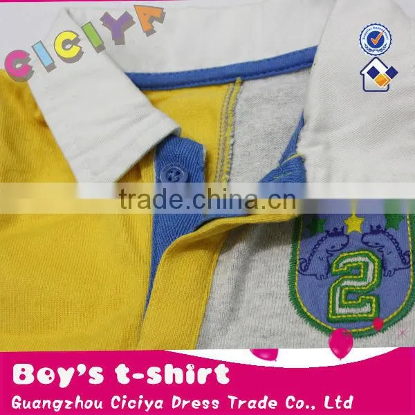 Stylish long sleeve polo baby boy tshirt