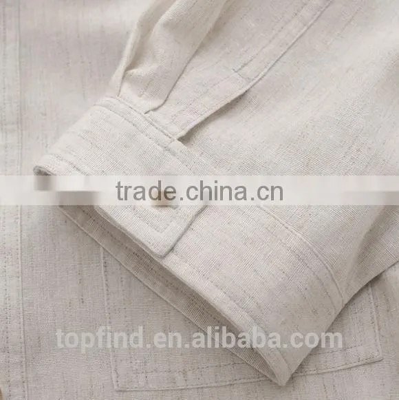 100% linen brand best-selling shirt fit short sleeve man shirt