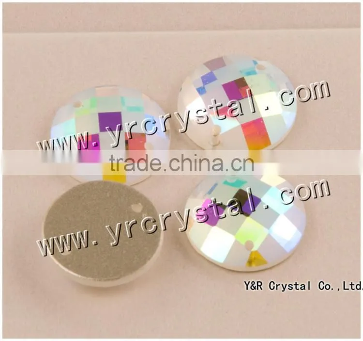flat stones, 13*18mm octagon flat back smooth jewelry glass stones for jewelry