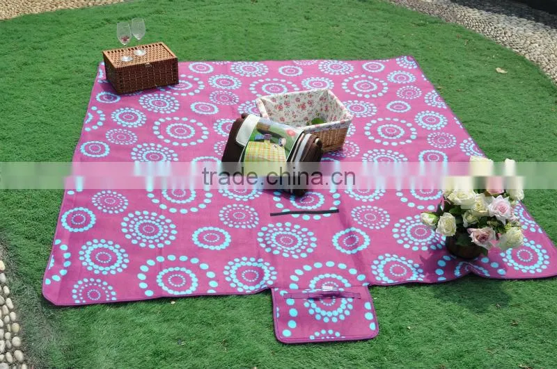 durable manufactured products fleece anti-pilling waterproof picnic blanket