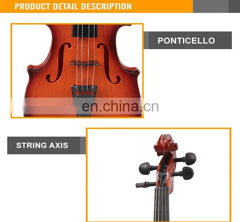 Hot Selling plastic funny musical electronic violin toy