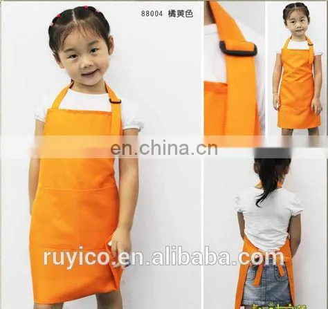 cheap wholesale disposable nonwoven kids apron / children drawing apron