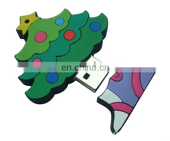 Customized shape pvc usb flash drive with color printing (usb 2.0)