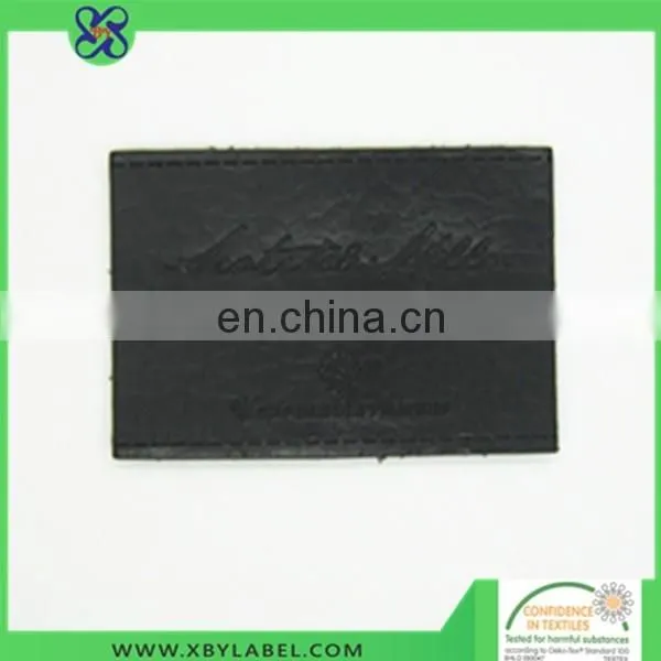 embroidered leather patch for jeans custom leather patches