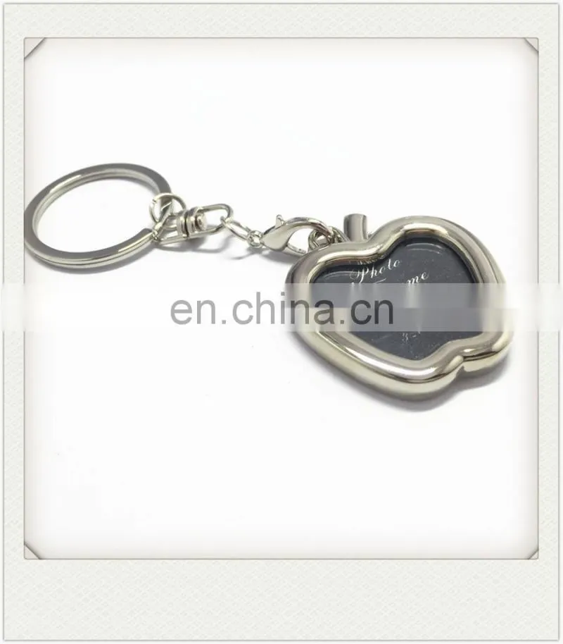 apple shape promotional Metal beautiful key chain