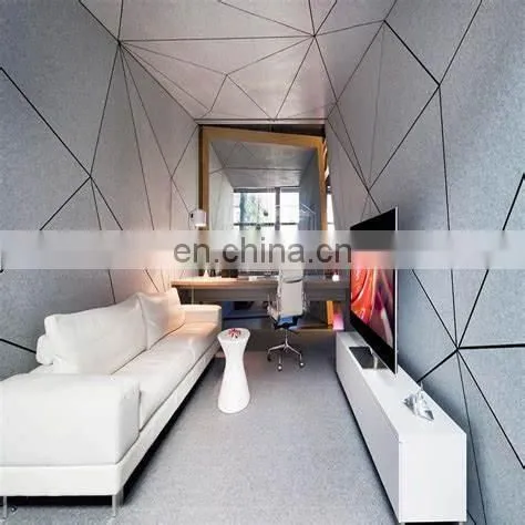 High quality Fire Retardant Sound Proof Polyester Fiber Felt Acoustic Panel