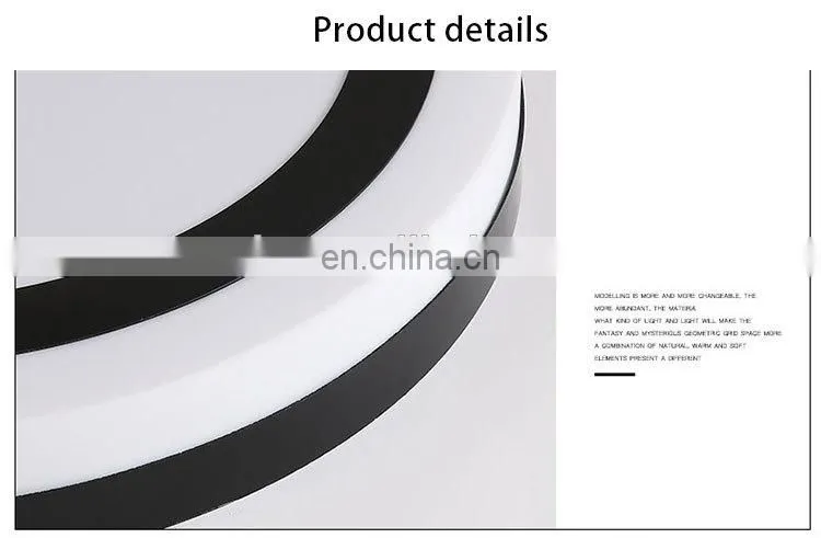 Creative Round Atmosphere LED Ceiling Light Modern Simple Living Room Lamps for Bedroom Study room