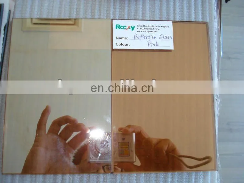 High quality Building 4mm 5mm 6mm to 10mm Pink float colored tinted Glass