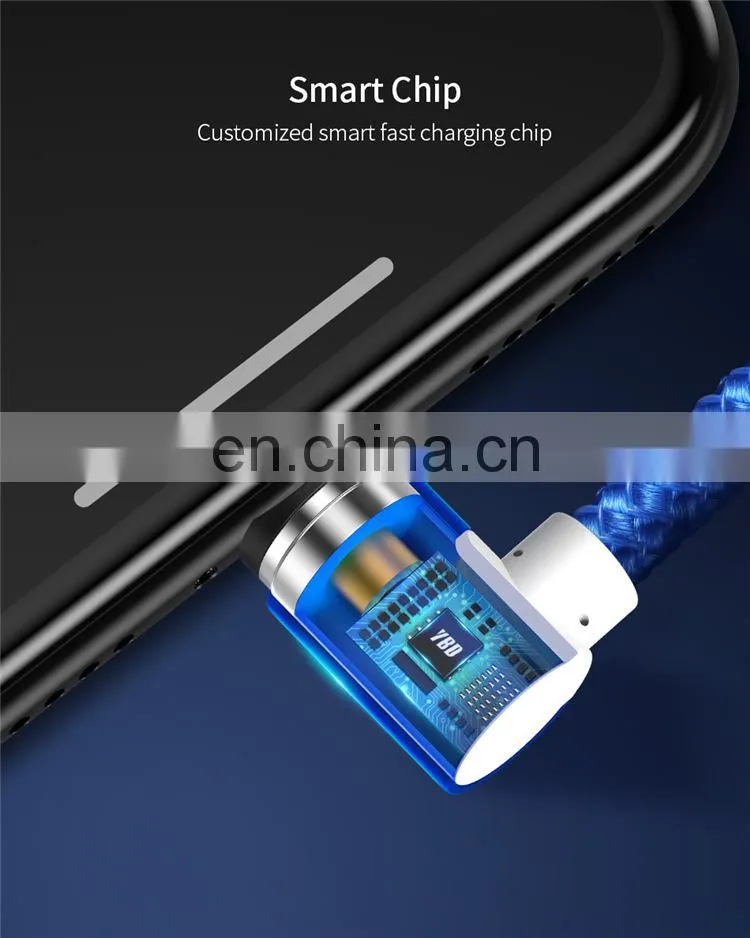 2020 New Design 3A Magnetic USB Data Charger Cable Line Type-C Android IOS Fast Charging 3in1 USB Cable Cell Phone Charger Cable