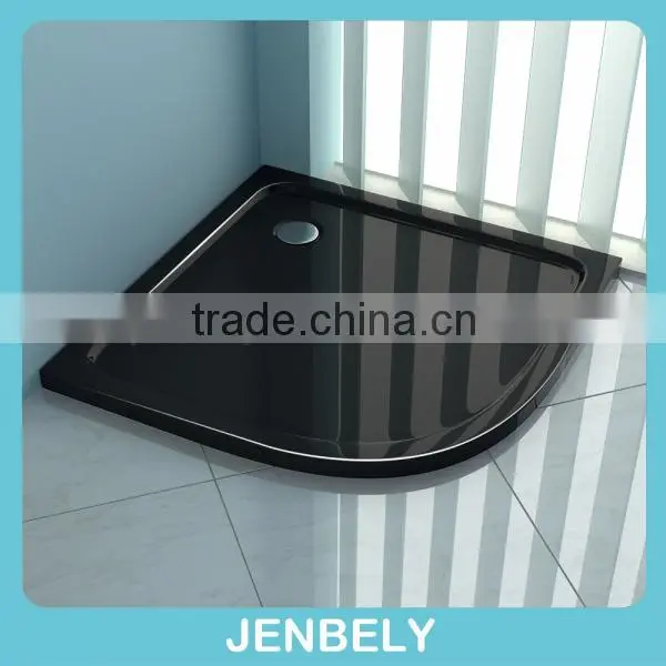 Black 50mm Corner Acrylic/ABS Shower Tray