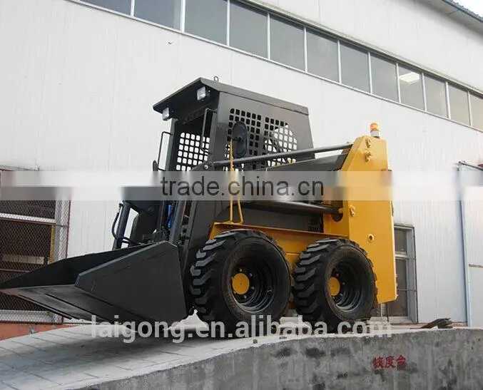 0.5m3 small mini skid steer loader with attachments
