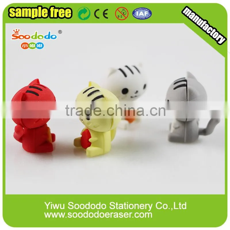 Novetly product cat soft eraser chinese stationery