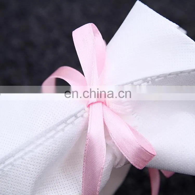 Eco Friendly Non-woven Fabric Gift Bags Drawstring with Logo