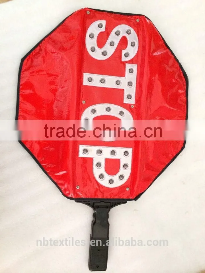 Handhold LED STOP warning sign with car charger